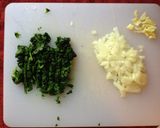 ほうれん草ライスとチキンクリームソース作り方2写真