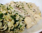 ほうれん草ライスとチキンクリームソース作り方8写真