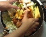 混ぜて焼くだけ◇野菜と鶏肉の甘辛炒め◇作り方6写真