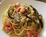 海老と茄子のパスタ作り方6写真
