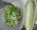 豚肉とゴーヤの甘味噌炒め作り方1写真