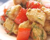 鶏むね肉とパプリカの味噌照り焼き作り方4写真