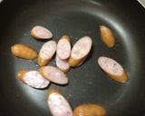 ソーセージ＆ピクルス☆卵焼き作り方2写真