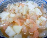 塩麹のシーフード＆コーン野菜カレーライス作り方1写真