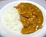 塩麹のシーフード＆コーン野菜カレーライス作り方5写真