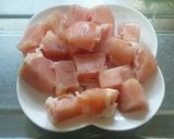 節約 鶏むね肉の甘ダレ丼作り方1写真
