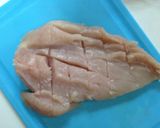 ナス＆ムネ肉＆ラー油♪作り方1写真