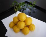 かぼちゃ入り♪　黄色い月見団子❀作り方5写真