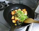 豆苗と厚揚げの豆板醤炒め作り方10写真