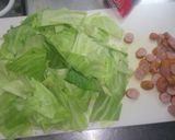 お手軽★キャベツとウィンナのランチパスタ作り方5写真