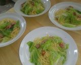 お手軽★キャベツとウィンナのランチパスタ作り方14写真