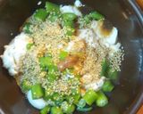 オクラと白ゴマのっけの豆腐サラダ作り方3写真