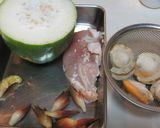 冬瓜とホタテと鶏肉のスープ煮作り方1写真