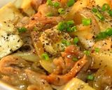 ■1人ランチに♪豚肉と豆腐の甘辛黒胡椒丼作り方5写真