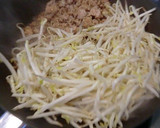 焼きのり入りの、もやしの挽き肉炒め作り方3写真