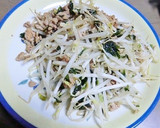 焼きのり入りの、もやしの挽き肉炒め作り方4写真