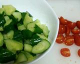 鶏肉ときゅうりのごまだれがけ。作り方2写真