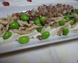 ポン酢(柚子まろか)でささみ＆枝豆の冷奴作り方4写真
