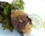 簡単・牛バラで塩だれれんこんステーキ作り方7写真