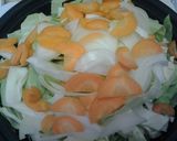 タジン鍋で焼きそば作り方2写真