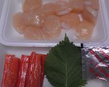 帆立貝柱とカニカマの炊き込みご飯作り方1写真