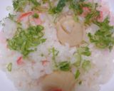 帆立貝柱とカニカマの炊き込みご飯作り方9写真
