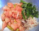 夏を惜しむトマトと青じその冷製パスタ作り方4写真