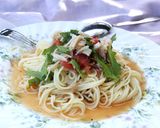 夏を惜しむトマトと青じその冷製パスタ作り方6写真