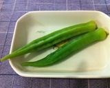 オクラ鰹節あえ作り方1写真