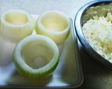 ケチャップライス入り玉葱のコンソメ煮♪作り方1写真