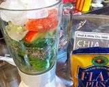 お腹すっきり♪グリーンスムージー作り方1写真