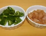ささみとピーマンのオイスタソース炒め作り方1写真