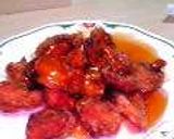 鶏の竜田揚げ甘酢あんかけ作り方4写真