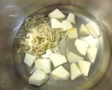 九陽❂里芋となめこと切り干しの豆乳味噌汁作り方3写真