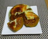 ミートソース入り坊ちゃんかぼちゃ焼き作り方4写真