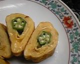運動会に♬　オクラがかわいい星型✧卵焼き作り方3写真