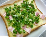葱とベーコンと塩昆布のレモン風味トースト作り方2写真