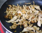 ランチに♪きのこの塩昆布クリームパスタ作り方4写真