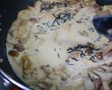 ランチに♪きのこの塩昆布クリームパスタ作り方5写真