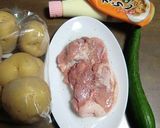 今日のポテトサラダは、蒸したチキン入り♬作り方1写真