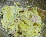 今日のポテトサラダは、蒸したチキン入り♬作り方4写真
