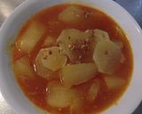 丸美屋麻婆茄子の素で冬瓜と大根のスープ煮作り方4写真