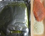 鮭とオクラとピーマンの、パン粉グリル焼き作り方2写真