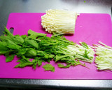 あと一品♪えのきと水菜の煮びたし☆作り方1写真