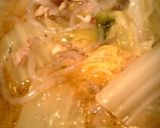 白菜と豚バラ肉のキムチスープ作り方8写真