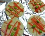 塩昆布＆カニカマの　餃子皮ぴっつぁ風作り方2写真
