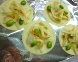 塩昆布＆桜えび・玉葱の餃子皮ぴっつあ風作り方3写真