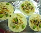 塩昆布＆桜えび・玉葱の餃子皮ぴっつあ風作り方4写真