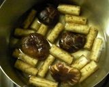 乾シイタケとゴボウの煮しめ；精進料理風。作り方11写真