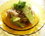 梅ポン酢で♪豚肉ときゅうりの冷しゃぶ風作り方5写真